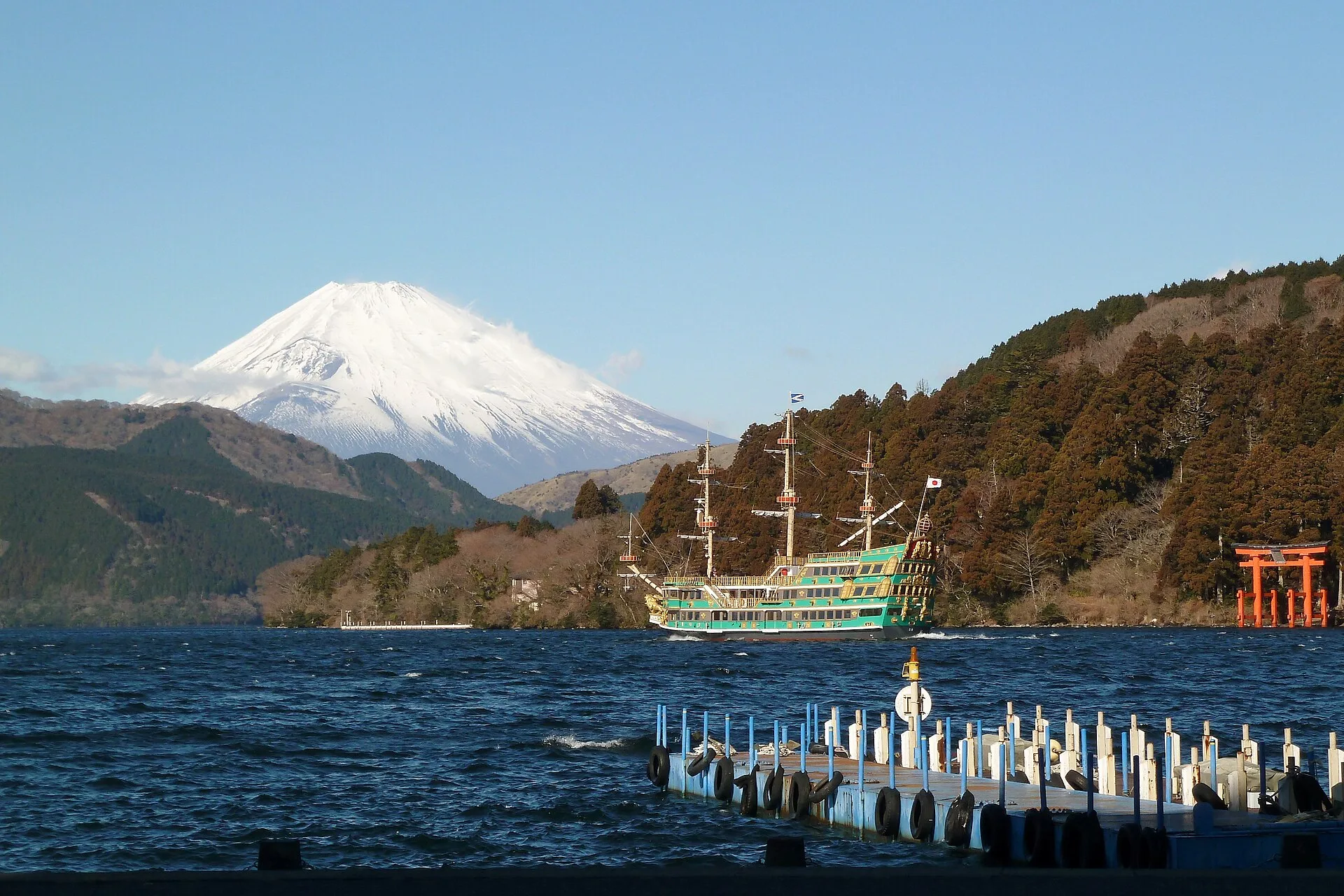 Mount Fuji from Lake Ashi